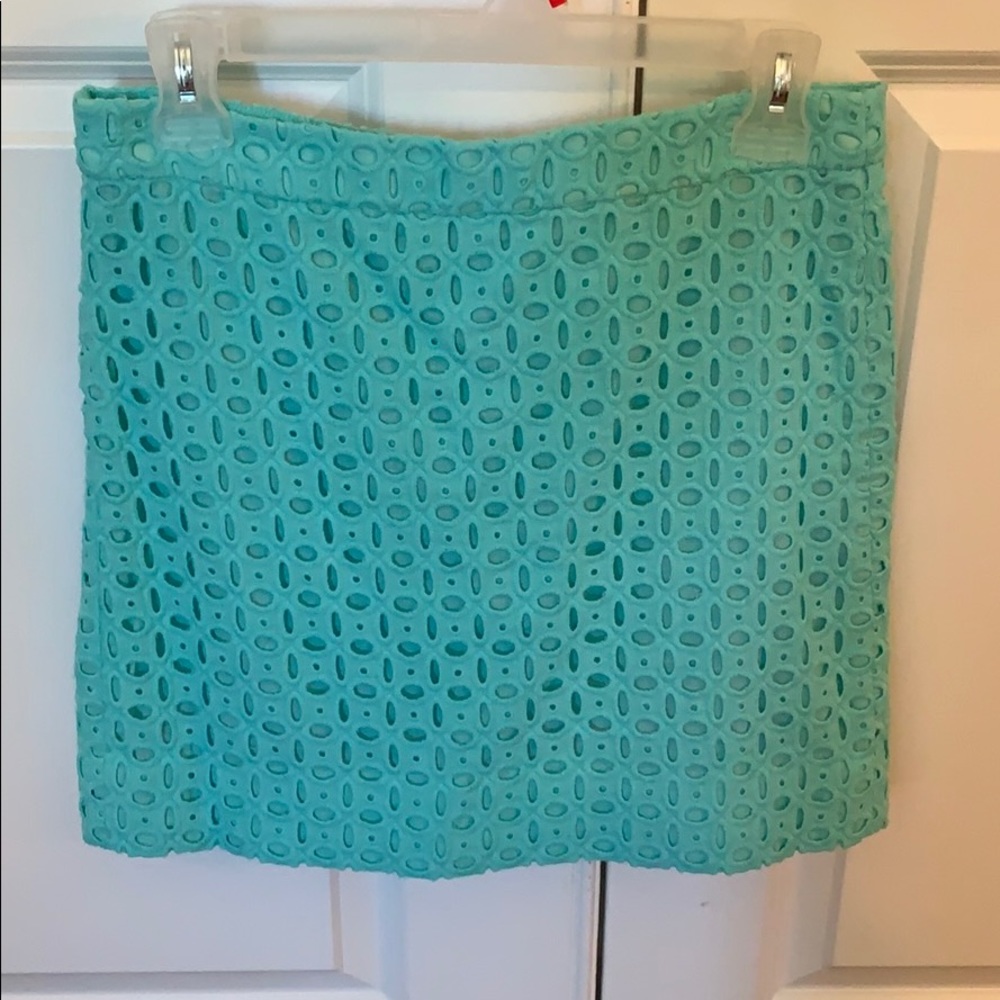 J crew skirt aqua size 4
